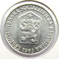 Czechoslovakia 3 hellers 1963