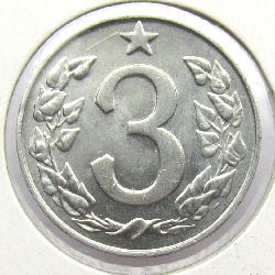Czechoslovakia 3 hellers 1963