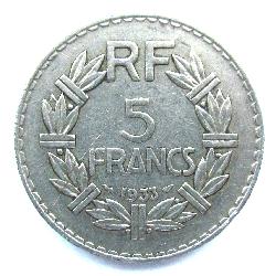 Francie 5 franků 1933