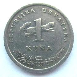 Chorvatsko 1 kuna 1996