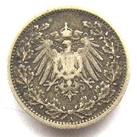 Německo 1/2 marky 1905 A