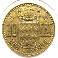 Monako 20 franků 1951