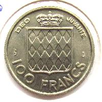 Monako 100 franků 1956
