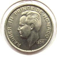 Monako 100 franků 1956