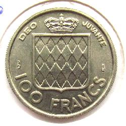 Monako 100 franků 1956
