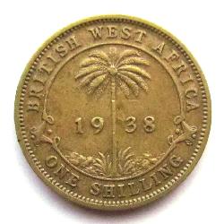 Britská západní Afrika 1 šilink 1938