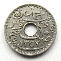 Tunisko 10 centimů 1938