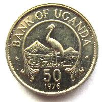 Uganda 50 centů 1976