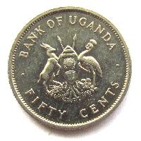 Uganda 50 centů 1976