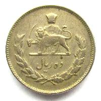 Írán 10 riálů 1968