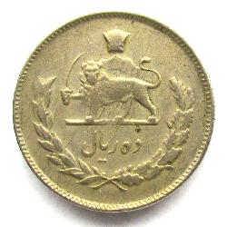Írán 10 riálů 1968