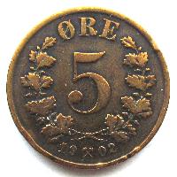 Norsko 5 ore 1902
