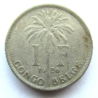 Belgické Kongo 1 frank 1926