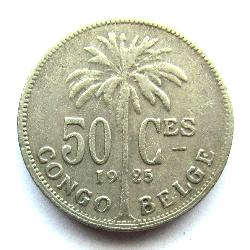 Belgické Kongo 50 centimů 1925