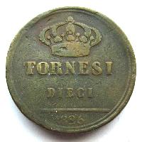 Království obojí Sicílie 10 tornes 1825