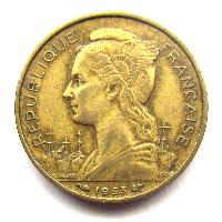 Madagaskar 20 franků 1953