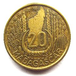 Madagaskar 20 franků 1953